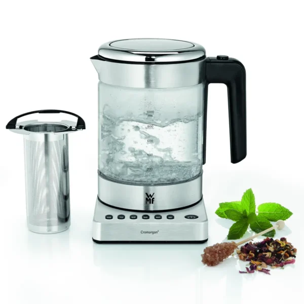 WMF KITCHENminis 04.1318.0011 electric kettle 1 L 1900 W Black, Chrome, Transparent