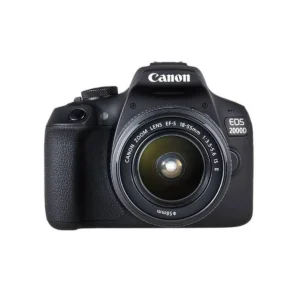 Canon EOS 2000D + EF-S 18-55mm f/3.5-5.6 IS II SLR Camera Kit 24.1 MP CMOS 6000 x 4000 pixels Black