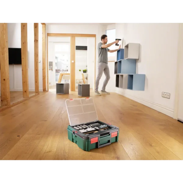 Bosch PSR 1800 + SystemBox 1350 RPM Keyless 1.2 kg Black, Green, Red