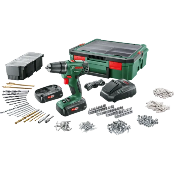 Bosch PSR 1800 + SystemBox 1350 RPM Keyless 1.2 kg Black, Green, Red