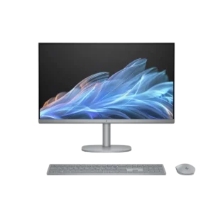 HP OmniStudio X 27-cs0003na Intel Core Ultra 7 155H 68.6 cm (27″) 3840 x 2160 pixels All-in-One PC 32 GB DDR5-SDRAM 1 TB SSD Windows 11 Home Wi-Fi 7 (802.11be) AI PC Silver