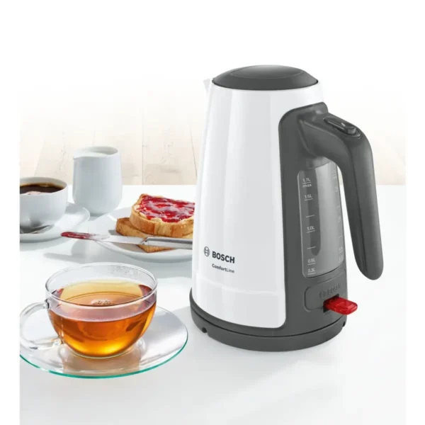 Bosch TWK6A011 electric kettle 1.7 L 2400 W Taupe, White