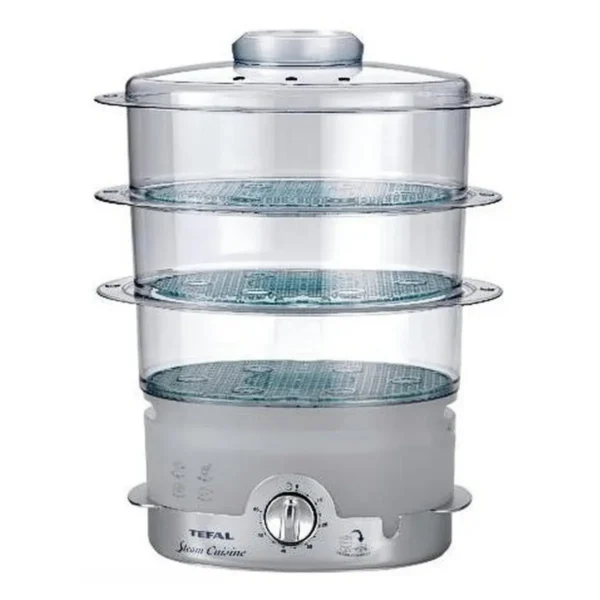 Tefal VC 100630 Ultra Compact II steam cooker 3 basket(s) 900 W Grey, Silver, Transparent