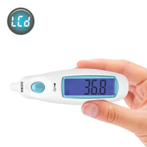 HoMedics TE-101-EU digital body thermometer Contact thermometer Blue, White Ear Buttons