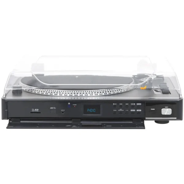 Trevi TT 1075 E Belt-drive audio turntable Black Semi Automatic