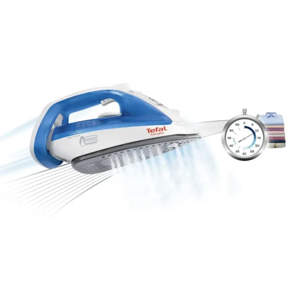 Tefal EasyGliss FV3920 iron Dry & Steam iron Durilium soleplate 2300 W Blue, White