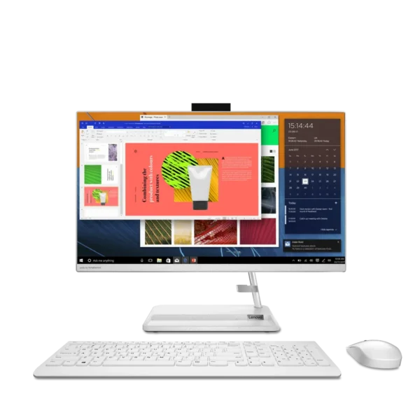 Lenovo IdeaCentre AIO 3 24ALC6 AMD Ryzen™ 5 7430U 60.5 cm (23.8″) 1920 x 1080 pixels All-in-One PC 16 GB DDR4-SDRAM 512 GB SSD Windows 11 Home Wi-Fi 6 (802.11ax) White