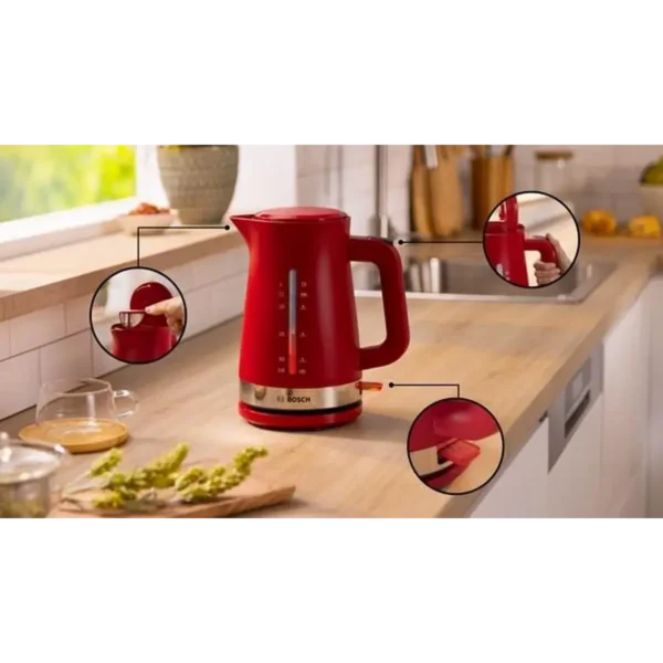 Bosch TWK4M224 electric kettle 1.7 L 2400 W Red