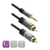 Ewent EW9237 audio cable 1.5 m 3.5mm 2 x RCA Black