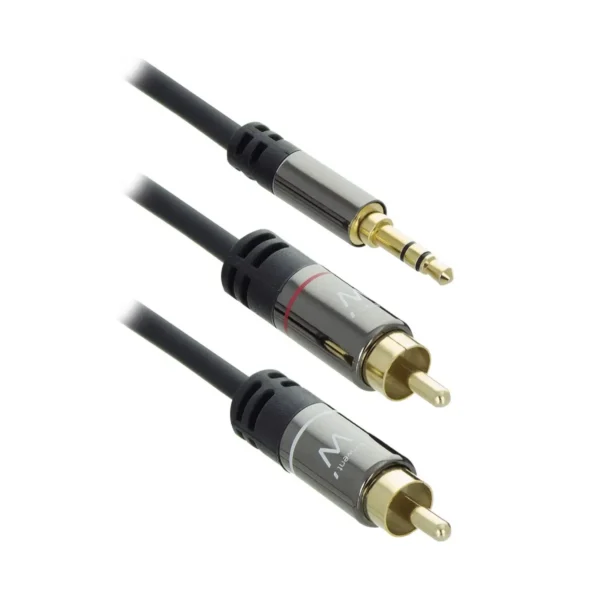Ewent EW9237 audio cable 1.5 m 3.5mm 2 x RCA Black