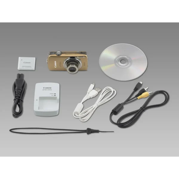 Canon Digital IXUS 200 IS 1/2.3″ Compact camera 12.1 MP CCD 4000 x 3000 pixels Gold