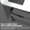 Equip 147945 audio cable 0.15 m 3.5mm USB Type-A Black