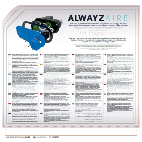 Bestway 67624 air mattress Double mattress Grey Unisex