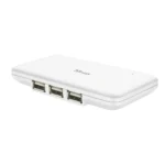 Trust 7 Port Slimline USB 2.0 Hub 480 Mbit/s White