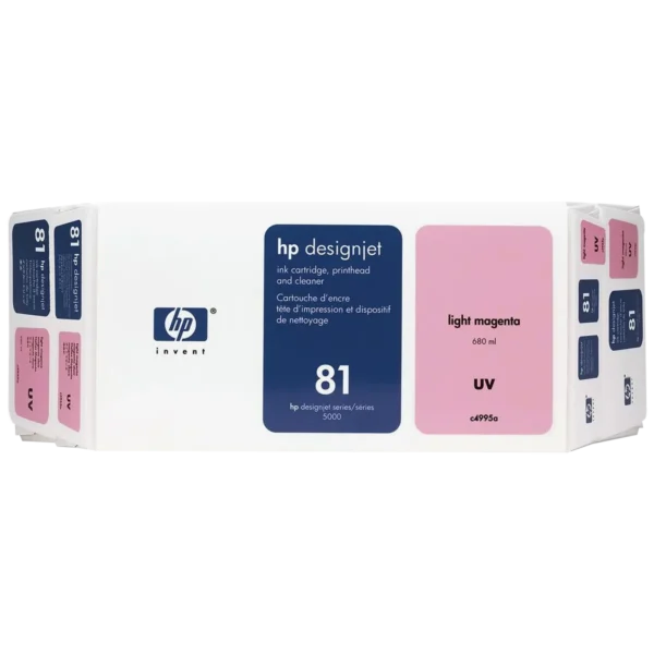 HP 81 Value Pack 680-ml Light Magenta DesignJet Dye Ink Cartridge and Printhead print head Inkjet printing