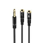 Ewent EC1641 audio cable 0.3 m 3.5mm 2 x 3.5mm Black