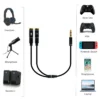 Ewent EC1641 audio cable 0.3 m 3.5mm 2 x 3.5mm Black