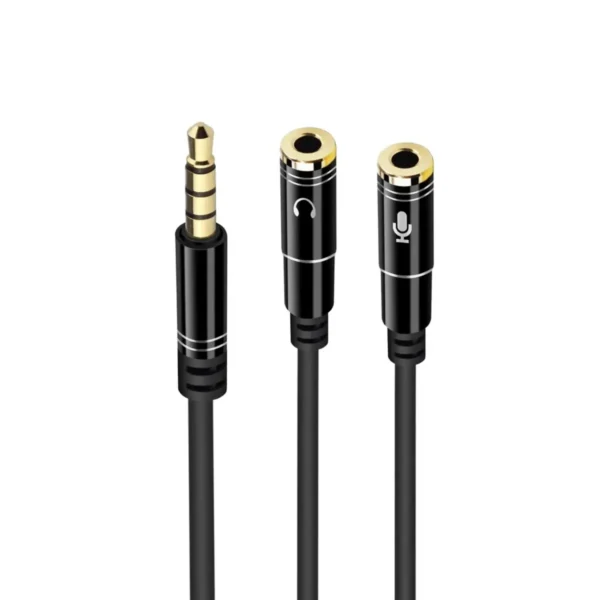 Ewent EC1641 audio cable 0.3 m 3.5mm 2 x 3.5mm Black