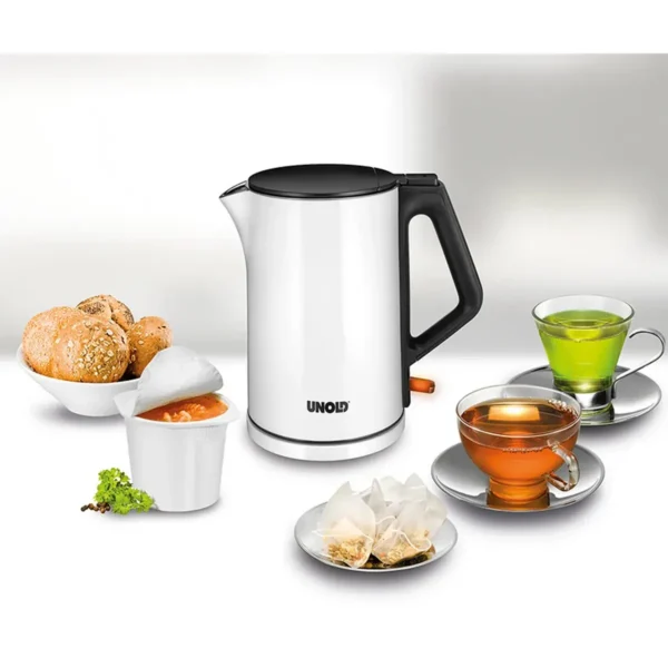 Unold 18520 electric kettle 1.4 L 2200 W Black, White