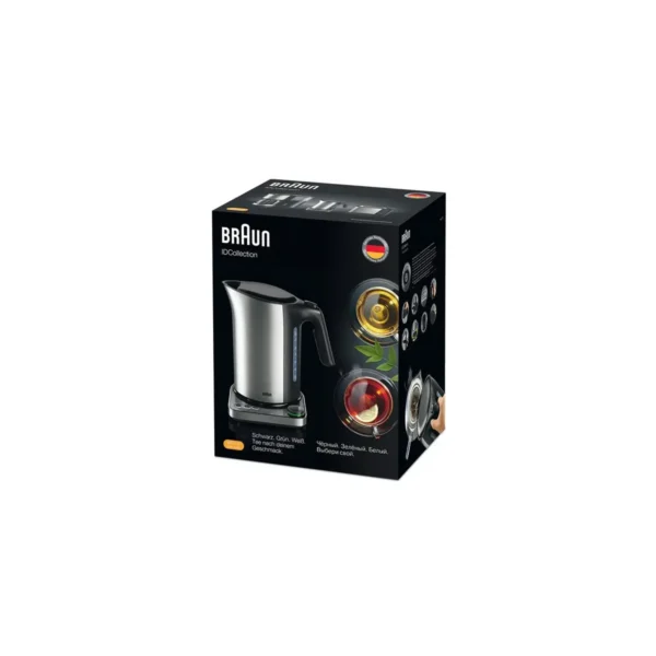 Braun WK 5115 electric kettle 1.7 L 3000 W Black, Silver