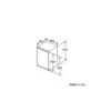 Siemens KI22LAD40 combi-fridge Built-in 124 L White
