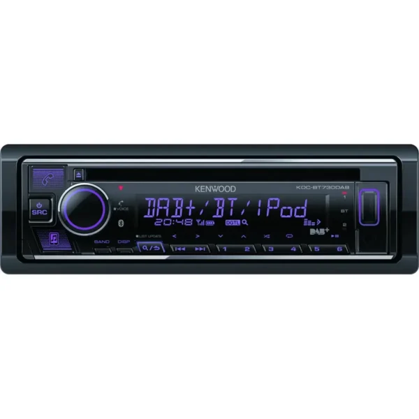 Kenwood KDC-BT730DAB car media receiver Black 88 W Bluetooth