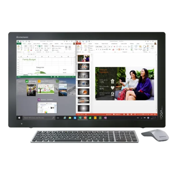 Lenovo Yoga Home 900 Intel® Core™ i5 i5-5200U 68.6 cm (27″) 1920 x 1080 pixels Touchscreen All-in-One PC 8 GB DDR3L-SDRAM 1 TB Hybrid-HDD NVIDIA® GeForce® GT 940A Windows 10 Home Black, Silver