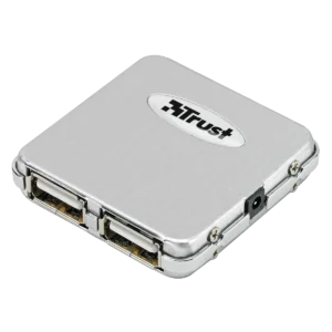 Trust 4 Port Mini USB 2.0 Design Hub HU-3340m 480 Mbit/s Silver