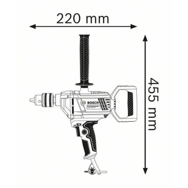Bosch 0 601 1B0 000 drill 630 RPM 3 kg Black, Blue