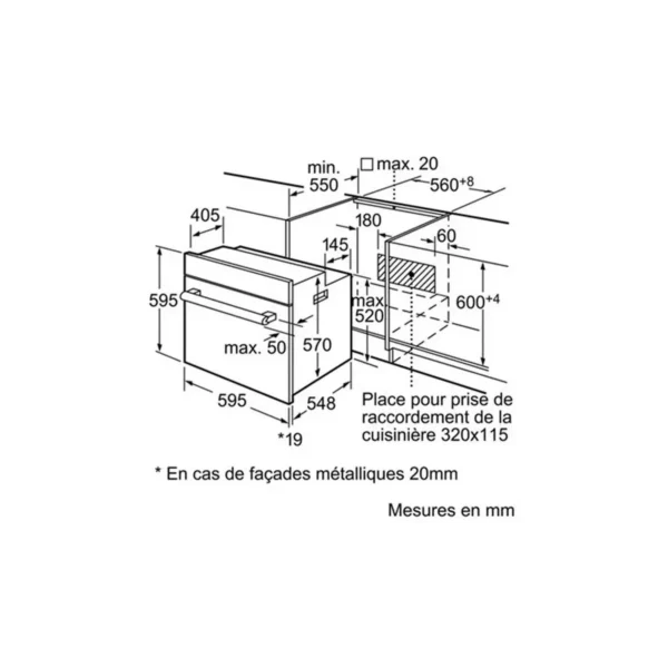 Siemens HB63G1541F oven 65 L Black, Stainless steel