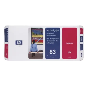 HP 83 Magenta DesignJet UV Printhead and Printhead Cleaner