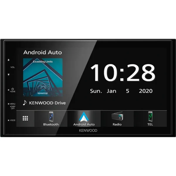 Kenwood 6.8″ Mechless Digital Media AV Receiver with Enhanced Wired Smartphone Connections & Bluetooth Connectivity