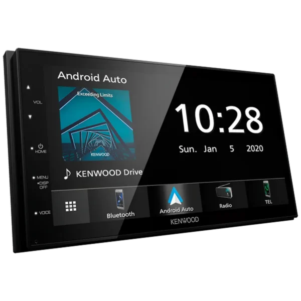 Kenwood 6.8″ Mechless Digital Media AV Receiver with Enhanced Wired Smartphone Connections & Bluetooth Connectivity