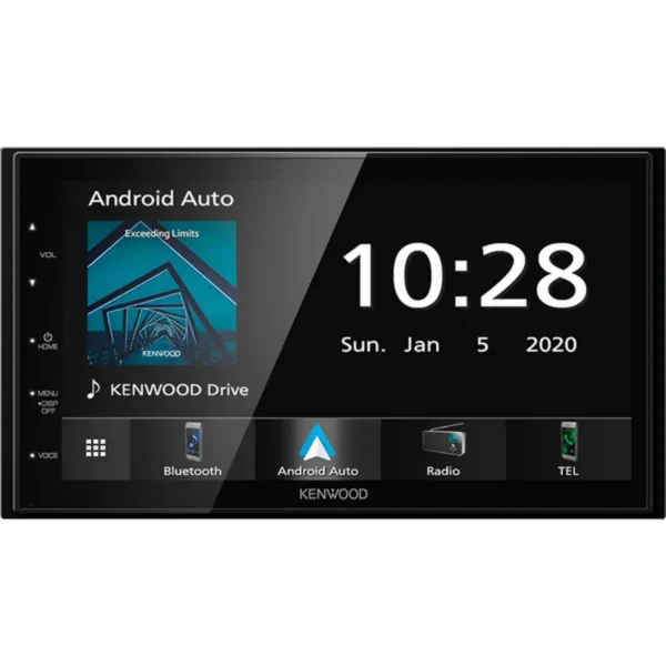 Kenwood 6.8″ Mechless Digital Media AV Receiver with Enhanced Wired Smartphone Connections & Bluetooth Connectivity