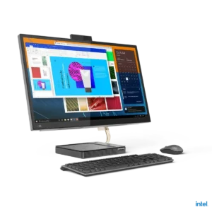Lenovo IdeaCentre 5 Intel® Core™ i7 i7-11700T 68.6 cm (27″) 2560 x 1440 pixels All-in-One PC 16 GB DDR4-SDRAM 512 GB SSD Windows 11 Home Wi-Fi 6 (802.11ax) Grey