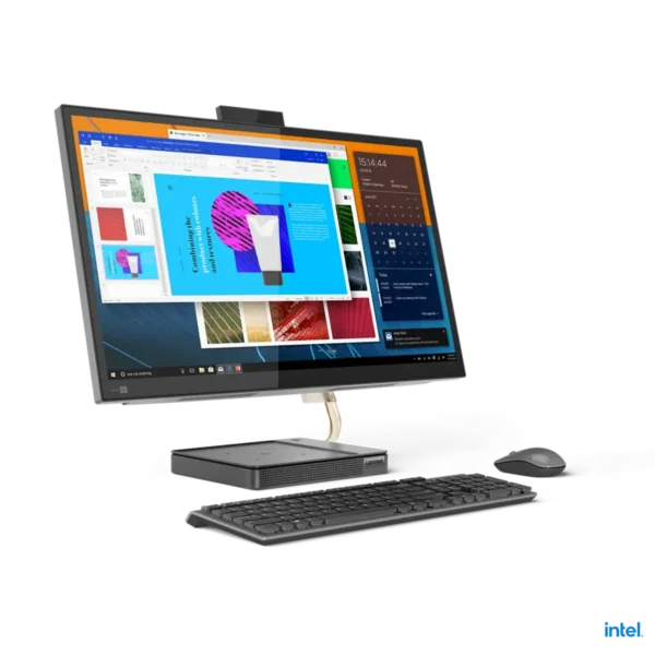 Lenovo IdeaCentre 5 Intel® Core™ i7 i7-11700T 68.6 cm (27″) 2560 x 1440 pixels All-in-One PC 16 GB DDR4-SDRAM 512 GB SSD Windows 11 Home Wi-Fi 6 (802.11ax) Grey
