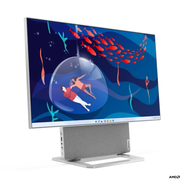 Lenovo Yoga AIO 7 27APH8 AMD Ryzen™ 7 8845HS 68.6 cm (27″) 2560 x 1440 pixels All-in-One PC 32 GB 1 TB SSD NVIDIA GeForce RTX 4050 Windows 11 Home Wi-Fi 6E (802.11ax) Grey