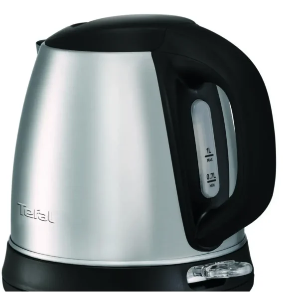 Tefal KI271D electric kettle 1 L 2400 W Black, Stainless steel