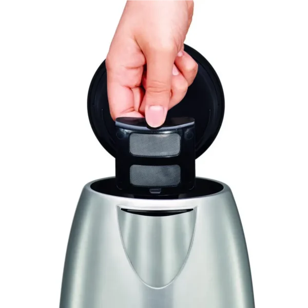 Tefal KI271D electric kettle 1 L 2400 W Black, Stainless steel