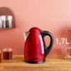 Tefal KI110511 electric kettle 1.7 L 2400 W Black, Red, Stainless steel