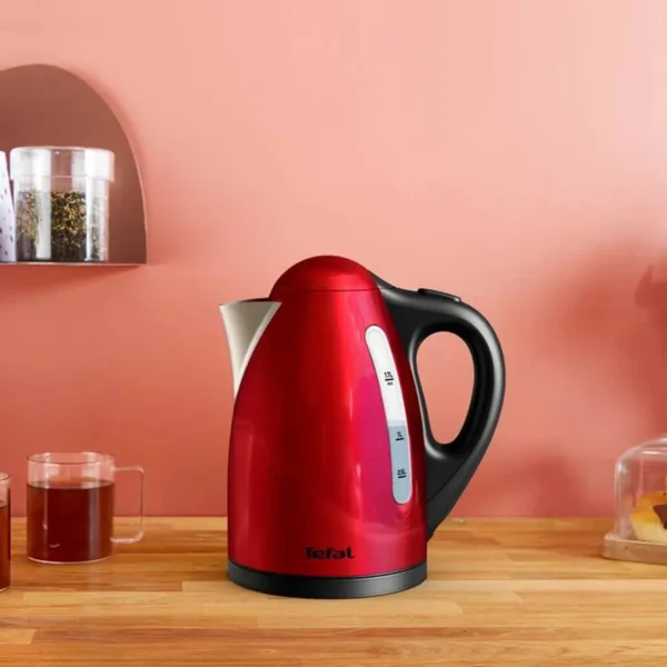 Tefal KI110511 electric kettle 1.7 L 2400 W Black, Red, Stainless steel