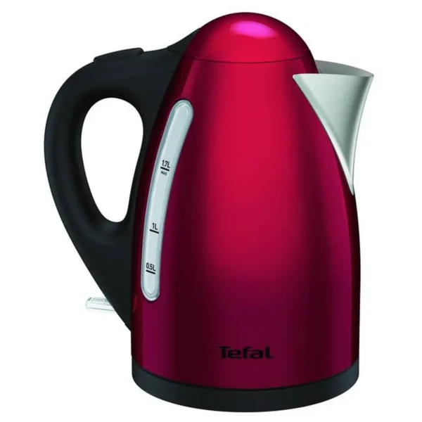 Tefal KI110511 electric kettle 1.7 L 2400 W Black, Red, Stainless steel