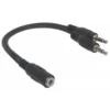 Manhattan 354578 audio cable 0.2 m 3.5mm 2 x 3.5mm Black