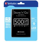 Verbatim Store ‘n’ Go USB 3.0 Portable Hard Drive 500GB Black