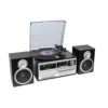 Trevi DAB+ STEREO TURNTABLE 25W WIRELESS USB SD AUX-IN CASSETTE ENCODING TT 1072 DAB BLACK