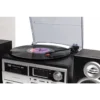 Trevi DAB+ STEREO TURNTABLE 25W WIRELESS USB SD AUX-IN CASSETTE ENCODING TT 1072 DAB BLACK