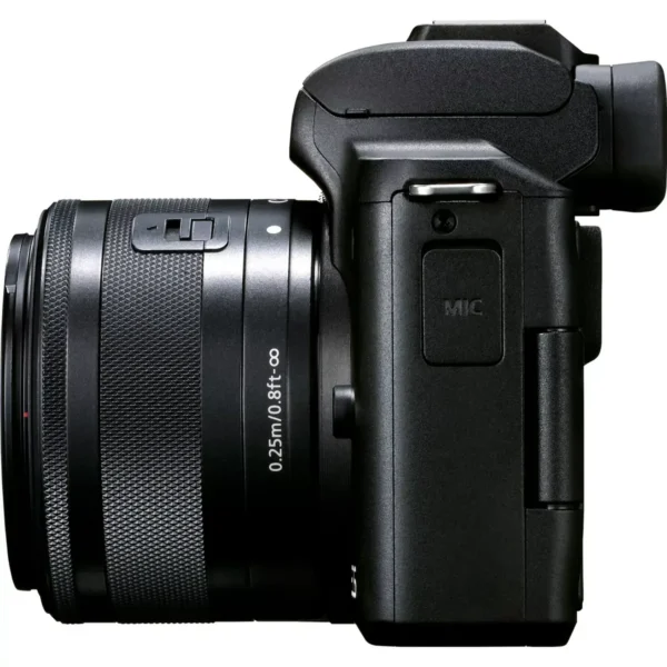 Canon EOS M50 Mark II + EF-M 15-45mm IS STM + Vlogger Kit MILC 24.1 MP CMOS 6000 x 4000 pixels Black