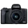 Canon EOS M50 Mark II + EF-M 15-45mm IS STM + Vlogger Kit MILC 24.1 MP CMOS 6000 x 4000 pixels Black