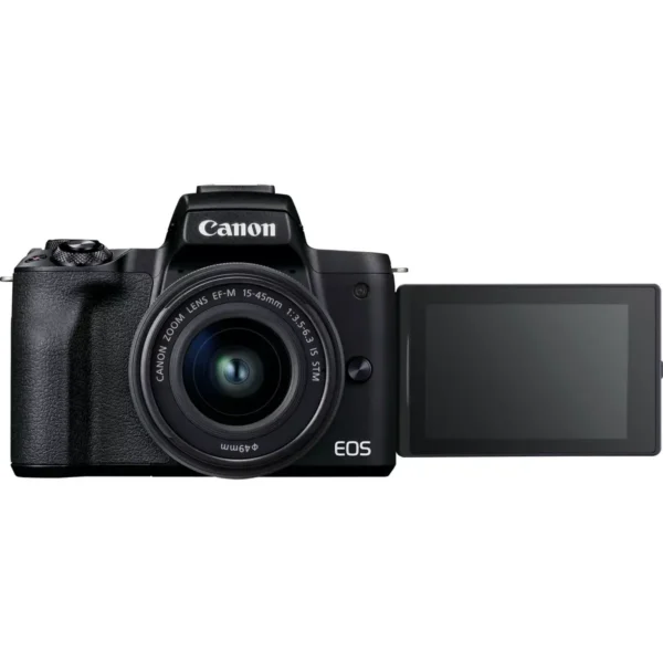Canon EOS M50 Mark II + EF-M 15-45mm IS STM + Vlogger Kit MILC 24.1 MP CMOS 6000 x 4000 pixels Black
