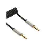 InLine Slim Audio Spiral Cable 3.5mm male / male 4-pin Stereo 1m